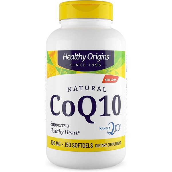 Healthy Origins CoQ10 300 mg (Kaneka Q10, Non-GMO, Gluten Free, Heart Support, Energy Support), 150 Softgels