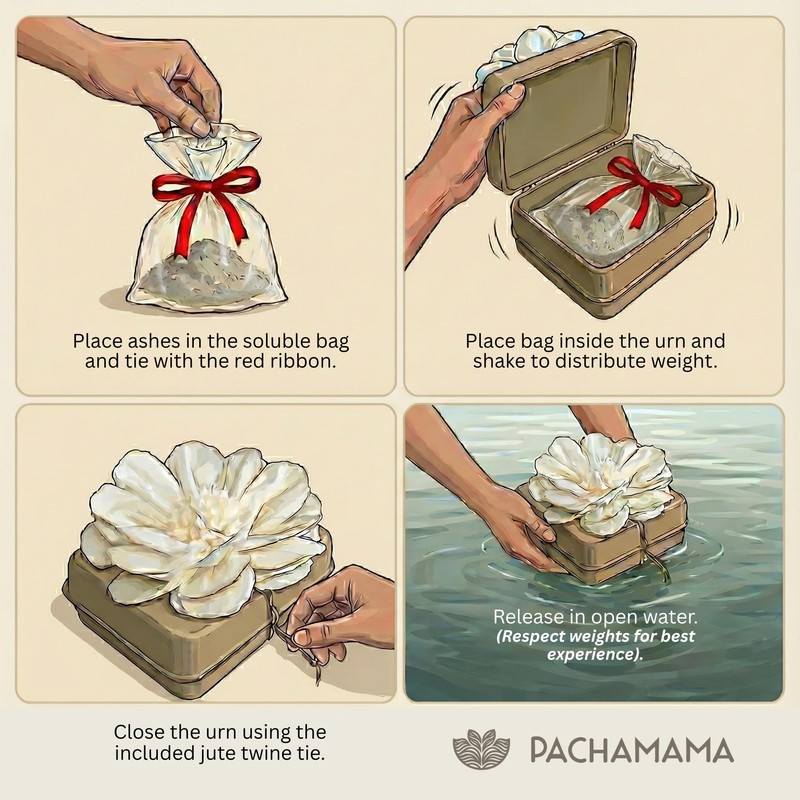 Biodegradable Water Burial Urn Kit - Cruise Approved | Ocean
