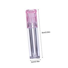 WOONEKY 6.5ml Square Lip Oil Bottles Travel Cosmetic Container for Essential Oils Roll