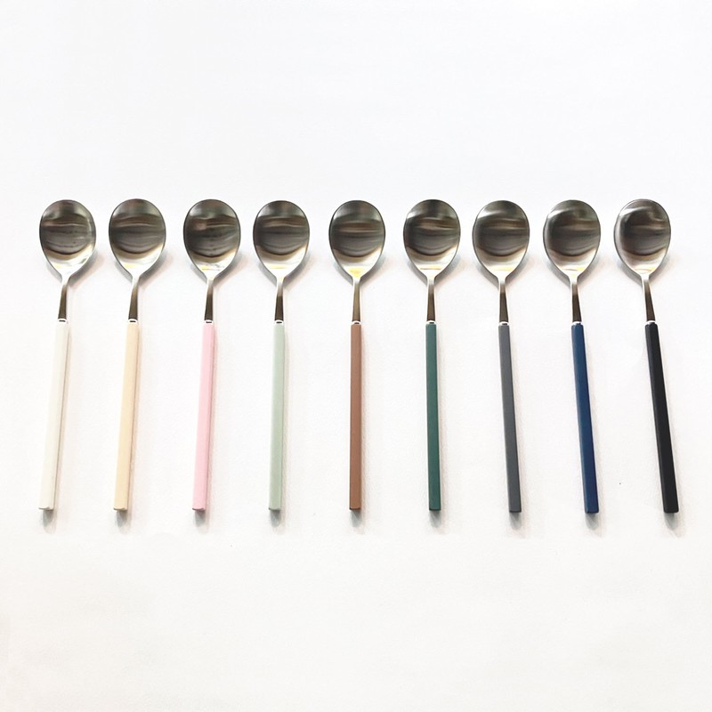 Bogen Pino Silver Spoon 9 Colors (Choose 1), Vacuum ChopsticksVacuum