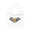 Mr. & Mrs. Panda Organic Baby Bib Bat Wings, White