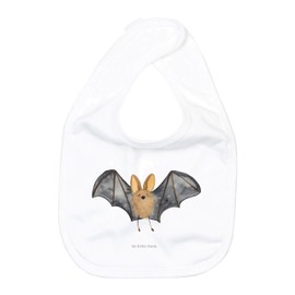 Mr. & Mrs. Panda Organic Baby Bib Bat Wings, White