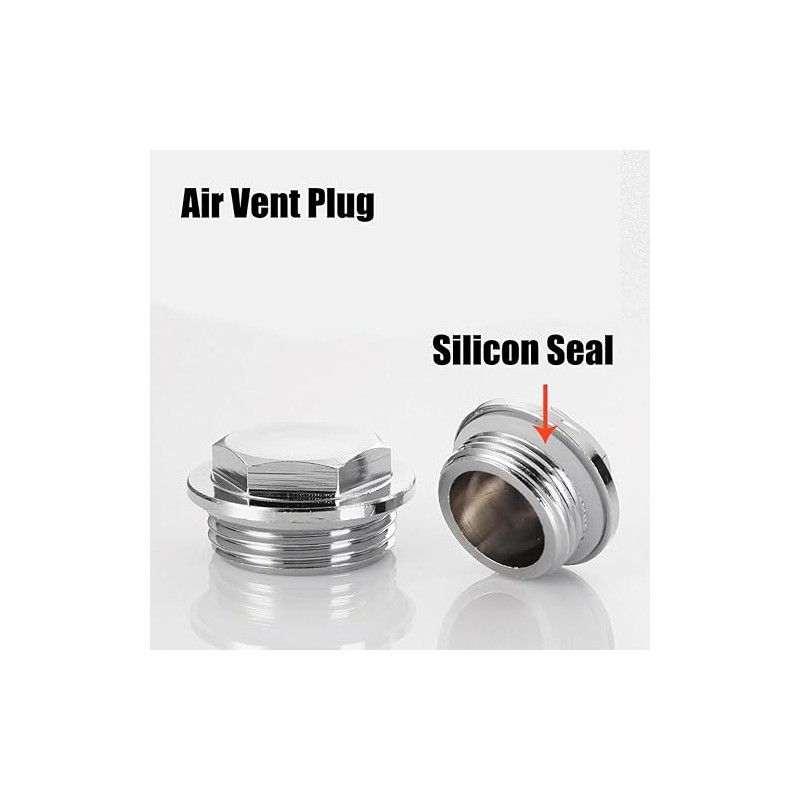 Pack of 4 1 inch radiator vent plugs, manual radiator