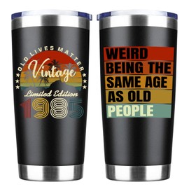 JOUWUI 40th Birthday Gifts For Men, 40 Year Old Birthday Gifts for Men, 40th Birthday Decorations for Dad, Boyfriend, Brother, Husband, Dad, Birthday Gift Ideas for Him, 1985 Vintage Tumbler 20 OZ