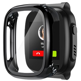 for XPLORA X5 Play Case, XPLORA X5 Play Screen Protector, HD Ultra Thin Hard PC Scratch Resistant Case Touch Sensitive Screen Protector Full Protective Case Bumper Cover for XPLORA X5 Play Black