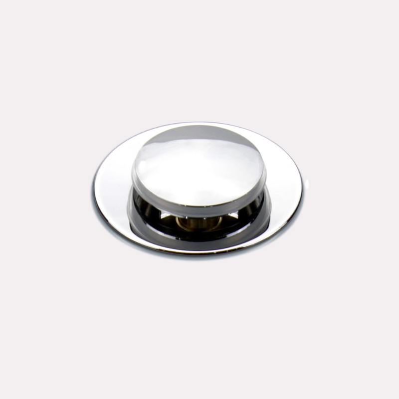 Polished Chrome Pop Up Sink Drain with Overflow, Bathroom Faucet