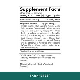 Michael's Health Naturopathic Programs Paraherbs - 120 Vegetarian Capsules - Fibers to Support Intestinal Tract - Kosher - 30 Servings
