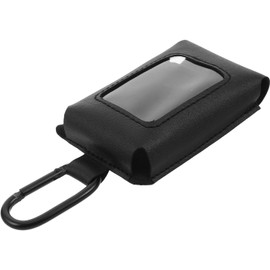 jojofuny Funda Protectora para Controles Remotos de Puertas de Garaje, Resistente a Rayaduras, Material Plástico Pu Negro con Clip Mosquetón para Viaje y Uso Diario