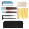 Clay Sculpting Tools Kit 33pcs Ball Stick Silicone Pen Portable