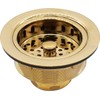 Westbrass A2165-01 4-1/4" OD Post Style Large Kitchen Basket Strainer