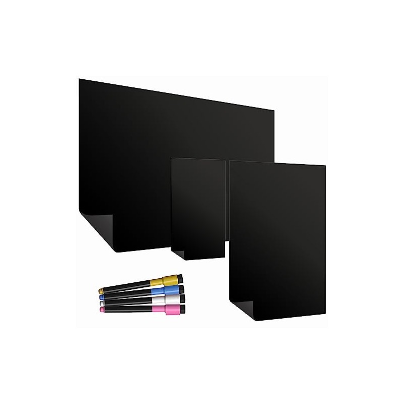 TMS Magnetic Fridge Blackboard Set | Triple Pack with A4,