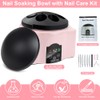 Nail Soaking Bowl with Nail Care Kit, Abnaok Gel Nail