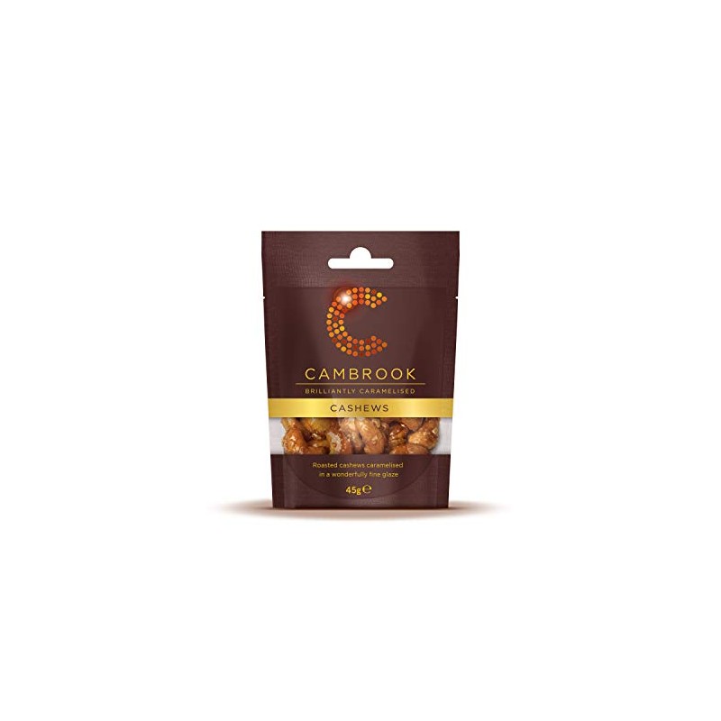 Cambrook Caramelised Cashews 45g (Pack of 12)