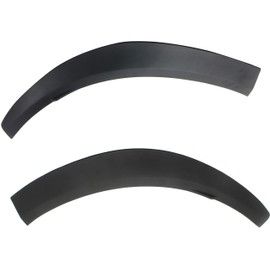 Evan-Fischer Aftermarket Rear Fender Trim Set of 2 Compatible with 2015-2017 Lexus NX200t and 2015-2020 NX300h Driver and Passenger Side Rear Section