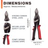 Aviation Tin Shears - Tin Snips, Metal Cutters, Spring Loaded