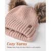 FURTALK Fleece Lined Cute Winter Beanie Hats for Women Girls