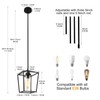 GZJunYo 2 Pack 1-Light Black Pendant Lights for Kitchen Island,