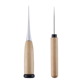 Awl Tool Awl with Wooden Handle Hole Punch Wooden Handle Sewing Leather Sewing Awl with Wooden Handle Sewing Leather Sewing Tools Awl Sewing for Sewing or Repairing Canvas Paper Leather Fabric