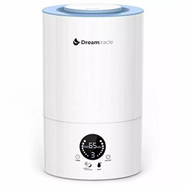 Dreamiracle Cool Mist Ultrasonic Humidifier, 3.5L Top Fill LED Screen Portable