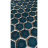 district II Dark Teal Green Hexagon Porcelain Mosaic Tile For