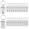 12PCS Thank You Keyring Gift for Godparent Inspirational Religious Gift