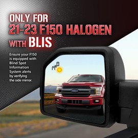 OPT7 Easy Connect Tailgate Light Bar Harness for 2021-2023 F150 with Halogen Factory Tail Lights + Blind Spot Monitors – Fits 21-23 F-150 XL/XLT/Tremor with BLIS/Backup Camera/Tow Assist Sensor