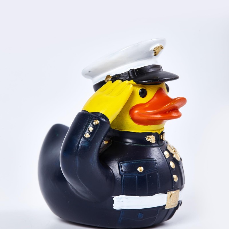 YUHATRG Veteran Tribute Duck Resin Military Army Figurine Funny Desk