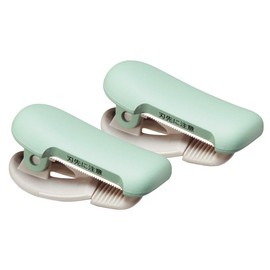 Kokuyo Karu Cut T-SM400LGX2 Masking Tape Cutter, Clip Type, For Tape Widths of 0.4 - 0.6 inches (10 - 15 mm), Pastel Green, 2 Pieces