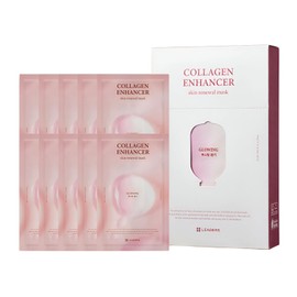 LEADERS LEADERS Collagen Enhancer Skin Renewal Mask ?Boosts Elasticity, Firmness & Hydration for a Plump ?Hydrating Face Mask with Hydrolyzed Collagen, Plant Extracts, & Moisture-Rich Formula ?10 Sheets
