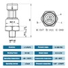 FUSCH 300 PSI Pressure Transducer Sensor with Connector Harness, 1/8"NPT