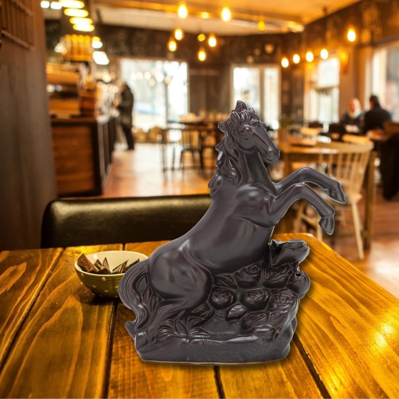 Running Horse Incense Burner Backflow Incense Holder Ornament for Bedroom