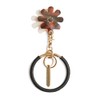 Hazel Key Chain, Windbell, Wax Cord Hand Strap, Women's, Black,