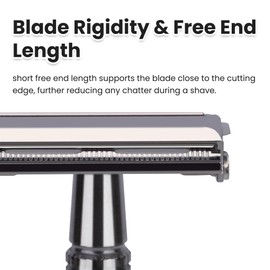 Keropy Double Edge Single Blade Safety Razor For Men and Women With 10 Premium Stainless Steel Refill Butterfly Metal Safety Razor, Reusable, Smooth Wet Shaving Experience, Eco-Friendly