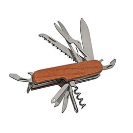 SZCO 3.5" Wood Handle 13 Multifunctional Knife
