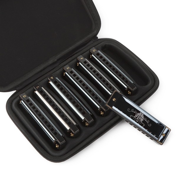 JDR Harmonica Set of 7 Key of C D E