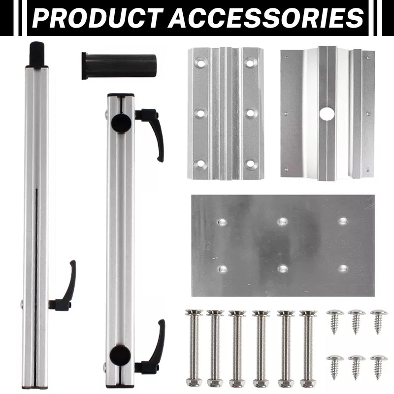 RV Table Leg, 360 Degree Rotation Detachable RV Accessories Aluminum