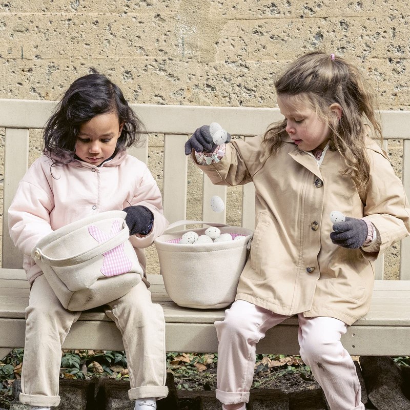 Yisscen 50 Decorative Easter Eggs Plastic White Easter Decoration Plastic