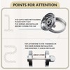 Bwintech 1 Pair 52MM Dual Color Bathroom Escutcheon Polished Nickel