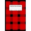 Red And Black Plaid Christmas Notebook 6x9 Stocking Stuffer Gift: