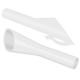 Fuel Filler Gas Tank Funnel Tube, Replace 8U5A17B068AD 8U5Z17B068A 8U5Z17B068B Compatible with Ford F150 Transit for Lincoln Capless Gas Can Funnel for Automotive Tank Filler Tube Neck Sleeve 2PCS