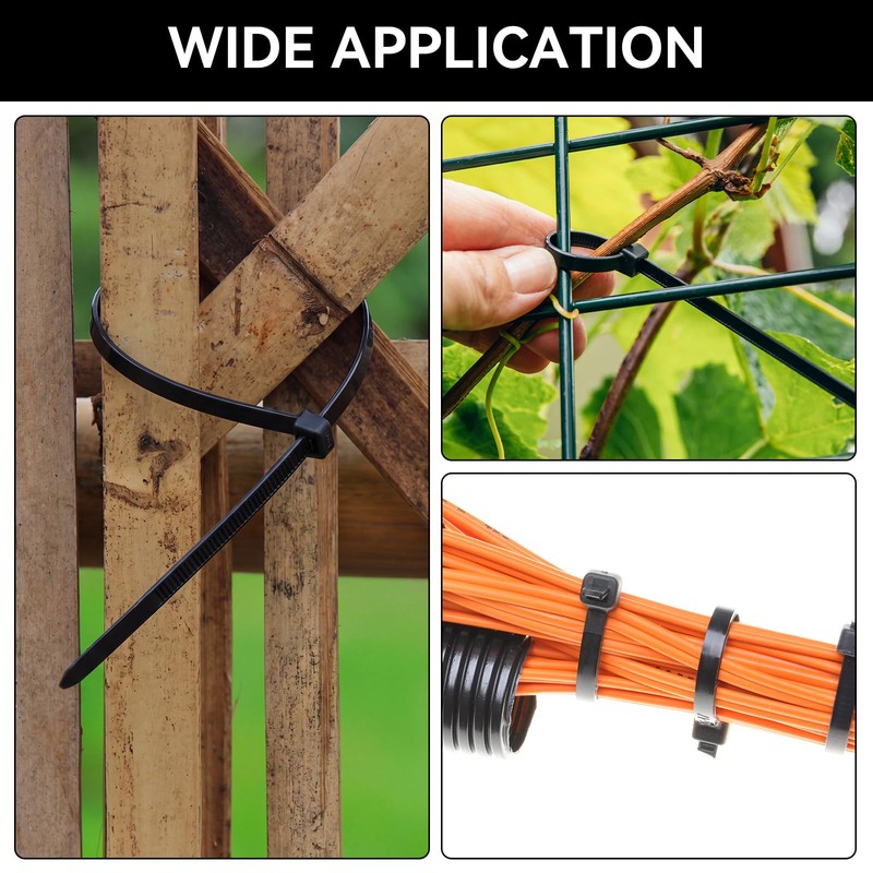 Innconee Zip Tie Tool Kit with 400 Cable Ties Assorted