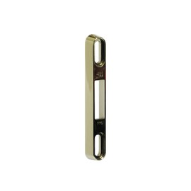 FPL #6 Keeper/Strike for Sliding Glass Door Mortise Locks in Polished Brass Finish