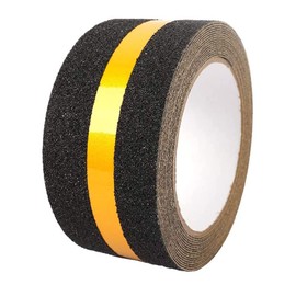 DINGJIE Anti Slip Grip Tape with Reflective Strip, Safety Reflective Tape Grip Tape/Non Slip Safety Stair Treads - Heavy Duty Traction Tape to Prevent Slips and Falls