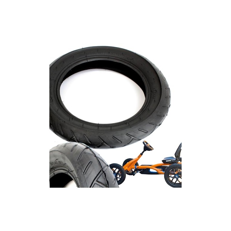 Tyre with Inner Tube 12.5 Inch Black Slick Tread Compatible