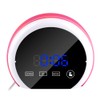 Mirror Surface Digital Alarm Clock Colorful LED Night Light with