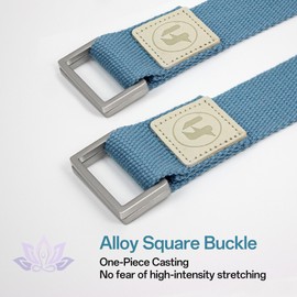 2PCS Yoga Straps 2.5M, Durable Cotton Yoga Straps for Stretching, Adjustable Yoga Belt Strap for Yoga, Dance, Gym Workouts(Blue)