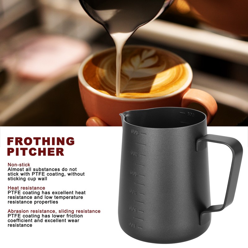 Frothing Cup Pitcher with Dual Scales Thicken Coffee Latte Art