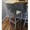 SearchI Bar Stool Covers Set of 2, Stretch Washable Barstool