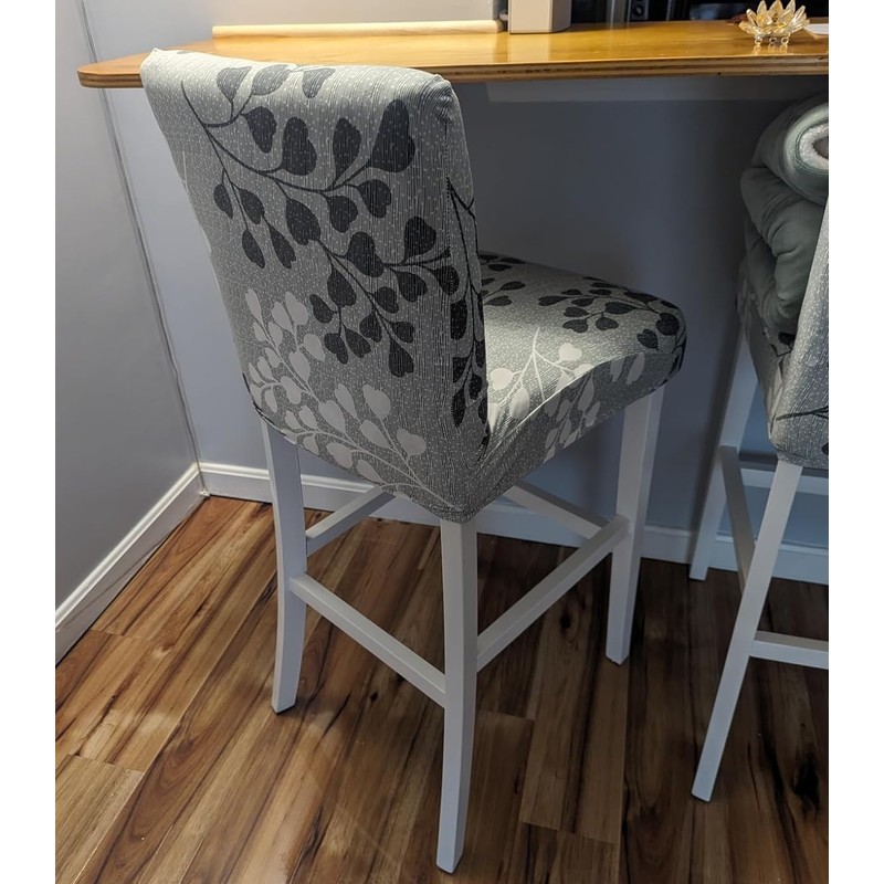 SearchI Bar Stool Covers Set of 2, Stretch Washable Barstool