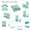Logbuch-Verlag 25 Sheets Letter Paper Fish Communion Invitation DIN A4